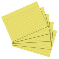 Herlitz 10836328 Karteikarte Gelb 100 Stück(e)
