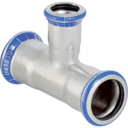 Geberit Mapress Edelstahl T-Stück reduziert (LABS-frei) d108-35-108