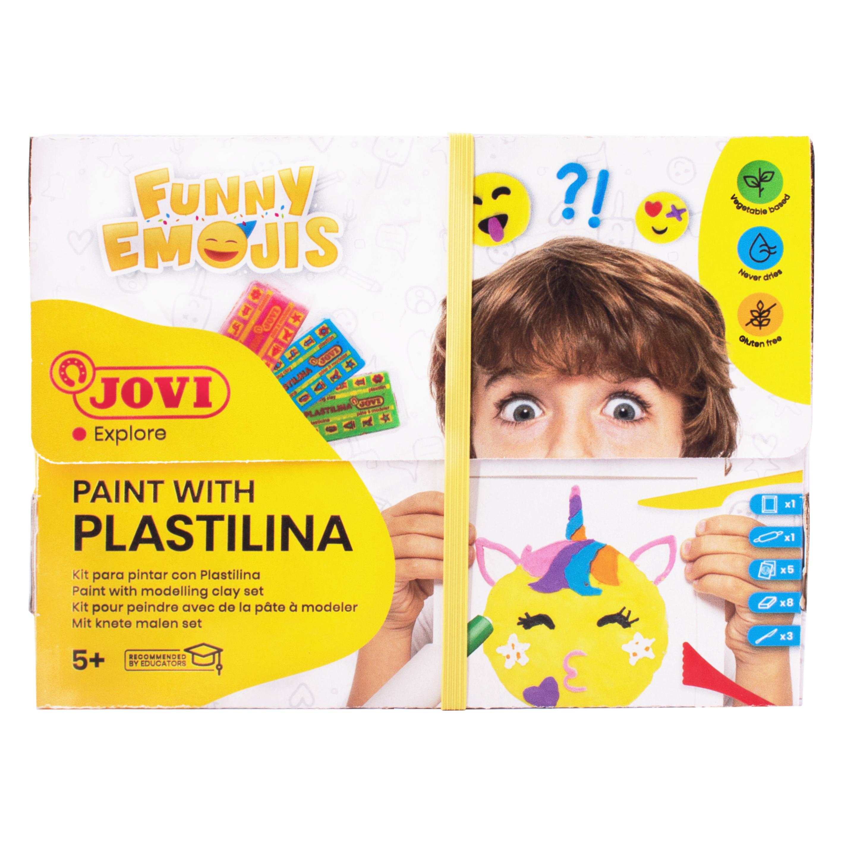 Jovi Knete Funny Emojis farbsortiert (263FE)