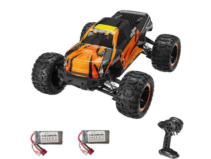 Insma RC-Truck (1:16 2,4GHz 4WD bürstenlose RC-Auto), Hochgeschwindigkeit 45 km/h mit 2 Akkus