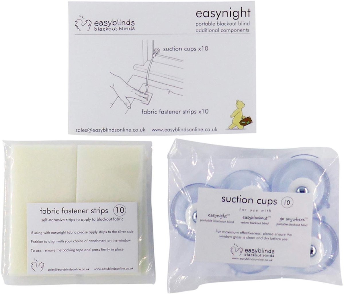 Omgoods accessoires voor Easyblinds Easynight blackout rolgordijnen