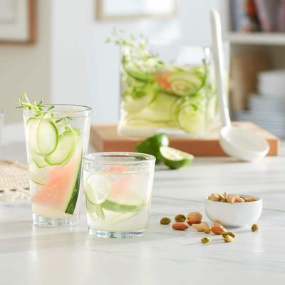 Libbey Preston 16-Piece Tumbler and Rocks Glass Set - Set of 16