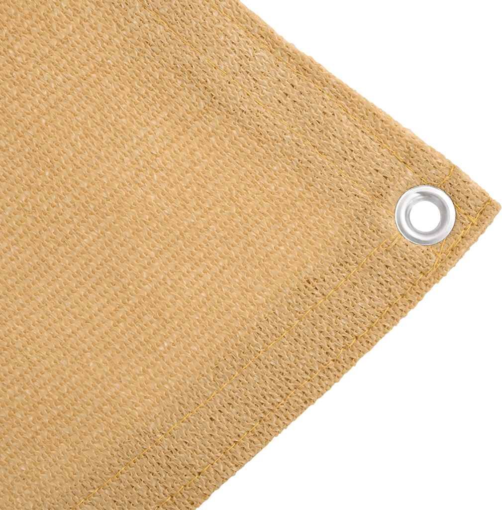 vidaXL Tapis de tente sable 400x500 cm PEHD
