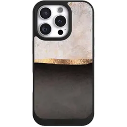 Nivocase Handyhülle für Apple iPhone 16 Pro Hülle NIVOpure Case Schwarz Abstrakt Black & White Trends (Apple iPhone 16 Pro), Smartphone Hülle, Schwarz