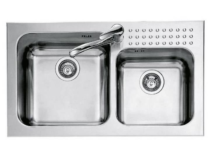 BARAZZA évier SELECT 1IS9060/2 (Inox - Acier)