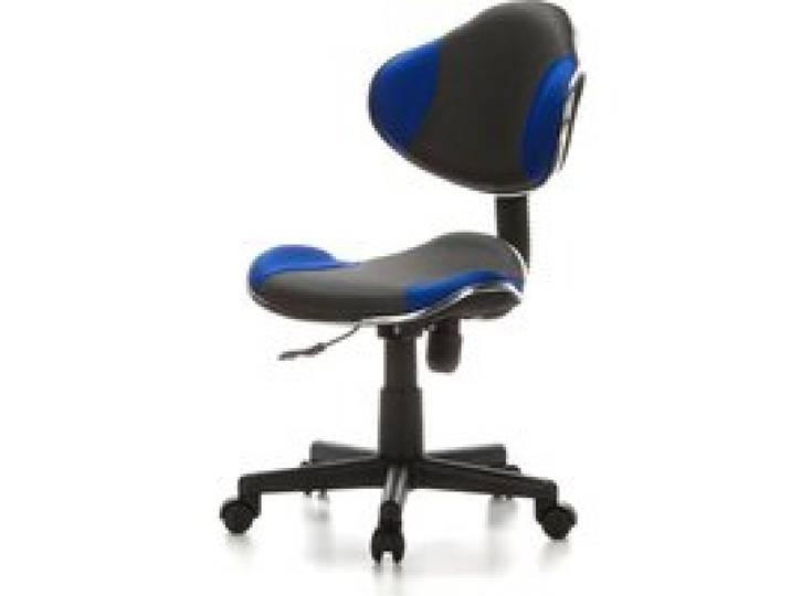 HJH OFFICE Chaise de bureau pour enfant / Chaise enfant KIDDY GTI-2 (gris/bleu)