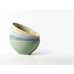 Seltmann Weiden Beat Color Glaze Müslischale ø 15,5 cm 4er Set - Altrosa