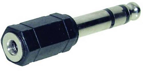 TRU Components Klinken-Adapter Klinkenstecker 6.35mm - Klinkenbuchse 3.5mm Stereo Polzahl:3