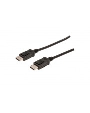 DIGITUS DisplayPort-Kabel DisplayPort S eingerastet bis S 2 m geformt Schwarz (DB-340100-020-S)