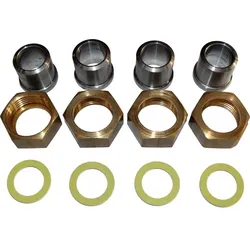 Wolf Anschluss-Set Fittings 1 Schweißanschluß (ST52-3), für SL-32.."