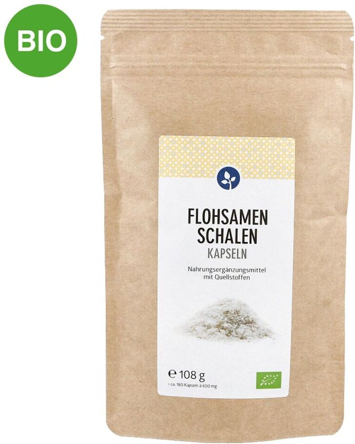 Aleavedis Naturprodukte Aleavedis Flohsamenschalen 500 mg Bio Kapseln