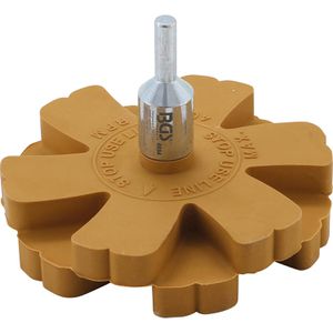 BGS-technic Folienradierer 6654 Wave inkl. Adapter, Ø 88 mm, für Akku-Schrauber & Bohrmaschine