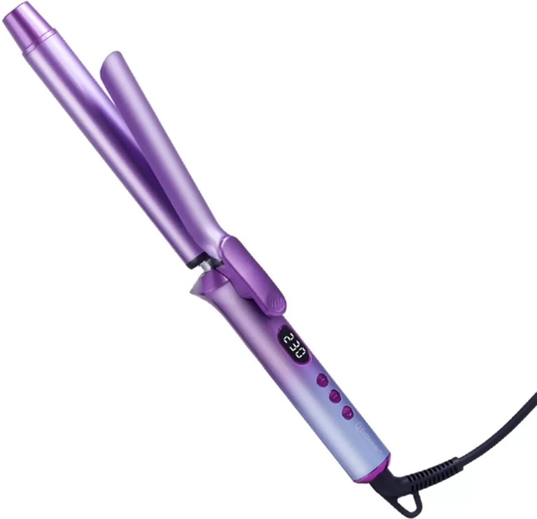 INF 25mm Keramik Lockenstab mit Einstellbarer Temperatur und Digitalanzeige Violett