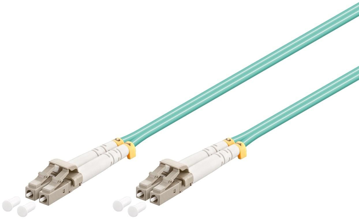 Goobay vezeloptische kabel multimode OM3 LC-connector UPC naar LC-connector UPC, blauw, 20 meter