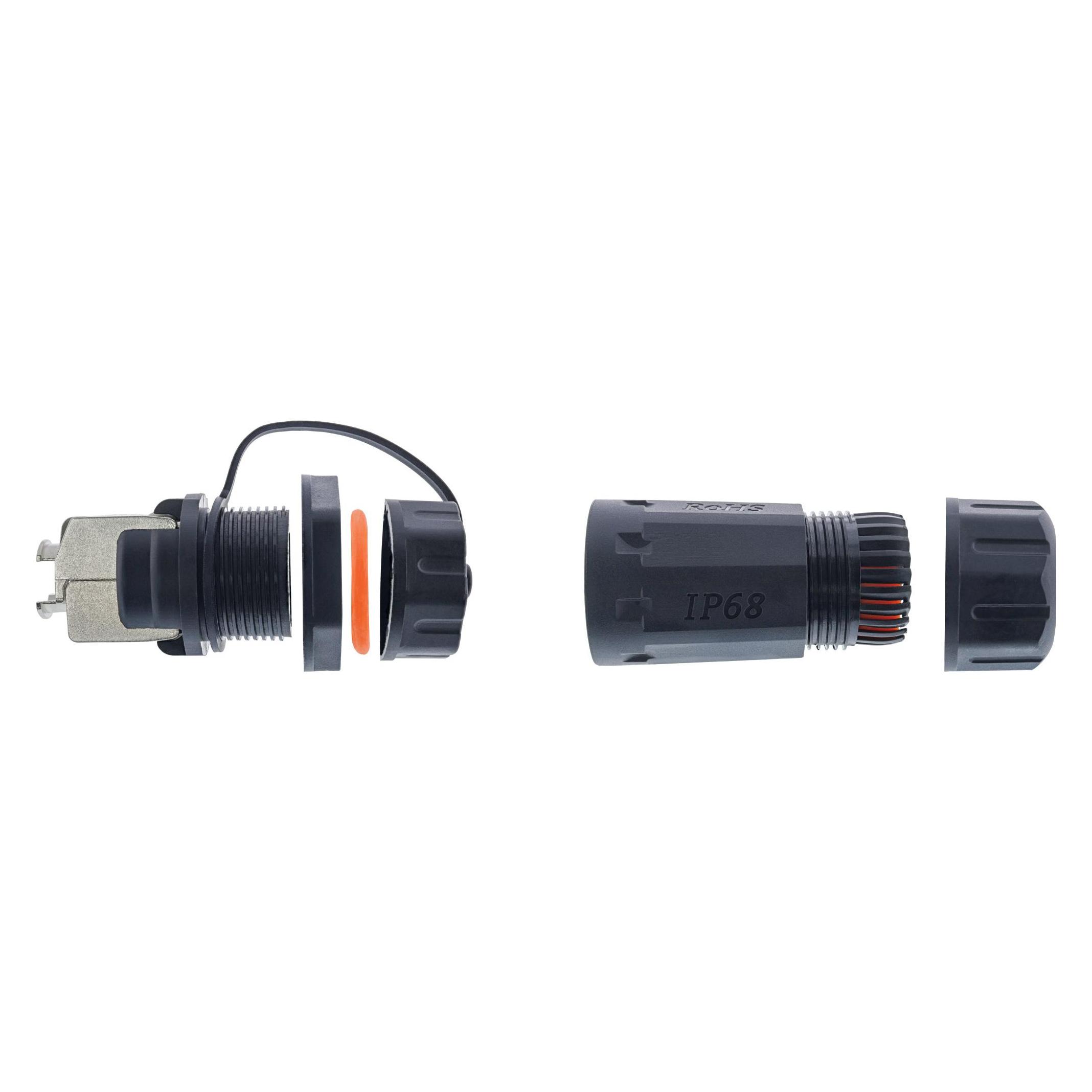 InLine Patchkabelbuchse Set RJ45 Cat.6A (CAT6a, 0.90 m) (69990R)