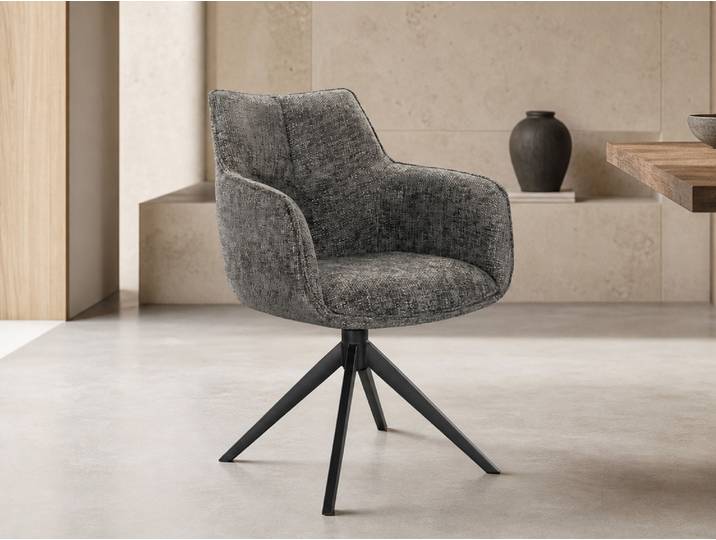 LONDON Schalenstuhl, Material Strukturstoff, Anthrazit