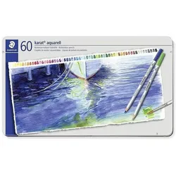 Staedtler, Malstifte, karat aquarell 125 Wasservermalbare Farbstifte (60x)