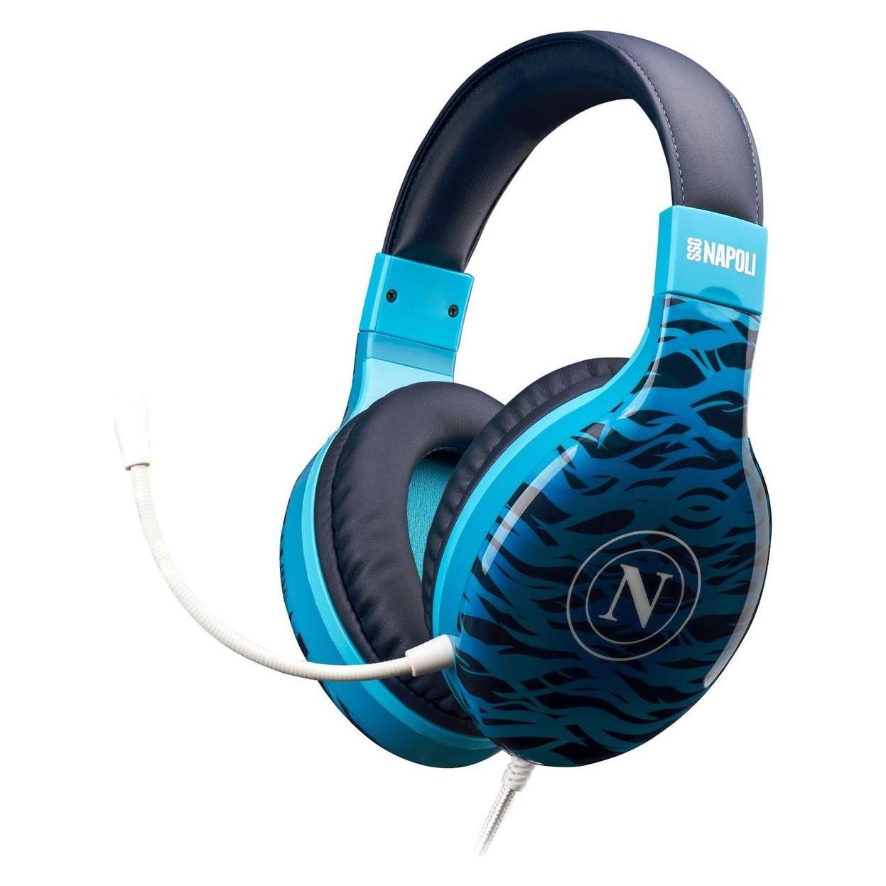GED Cuffie Gaming Ssc Napoli Waves (MULTI) (Kabelgebunden, Kabellos) (58504)