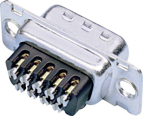 Amphenol 77D E09S ST D-SUB Buchsenleiste 180° Polzahl: 9 Schrauben 1St.