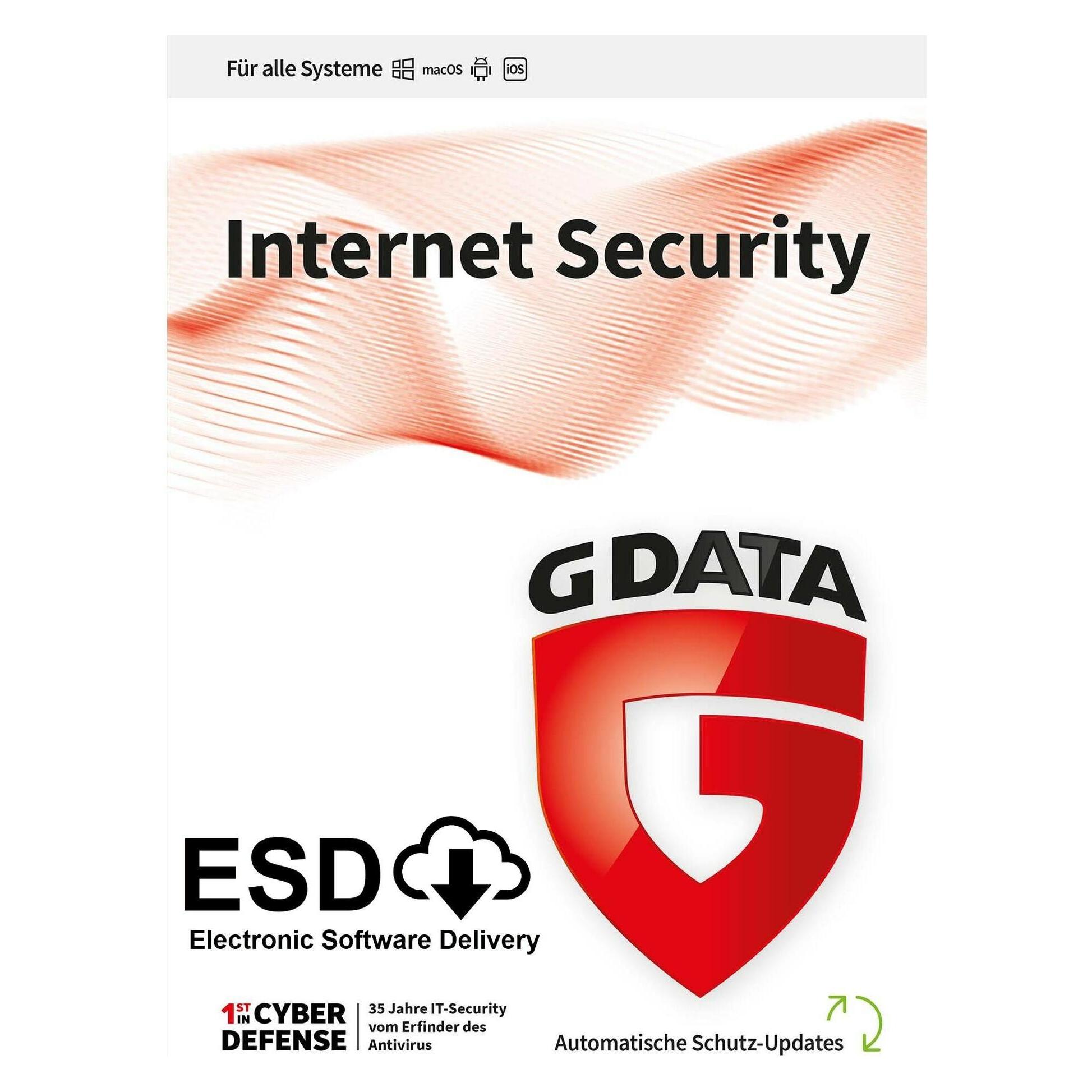 G Data InternetSecurity Vollversion, 1 Gerät, 1 Jahr (1 User, 12 Monate) (C2002ESD12001)