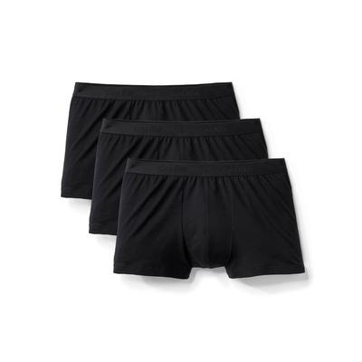 Boxershorts CALIDA "Natural Benefit", Herren, Gr. XXL (58/60), Single Jersey, schwarz, Single Jersey, Obermaterial: 95% Baumwolle, 5% Elasthan, gemustert, normal, Unterhosen, Single Jersey-Qualität, elastisch