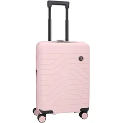 Brics Ulisse B1Y - Erweiterbarer Trolley Spinner Small, Koffer, Blau, Rosa