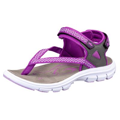 Sandale LICO "Sandale Lagos V", Damen, Gr. 40, lila, Synthetik, Schuhe Outdoorsandale Sandale Zehenstegsandale