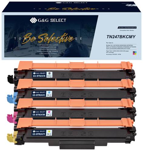 G&G Select Toner 4er Set für Brother TN-247CMYK BK/C/M/Y Multimedia-Technik