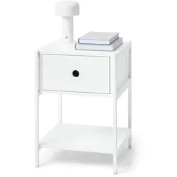 Tchibo - Nachttisch »Klaar« mit Schublade - 40x40x56cm - weiß -