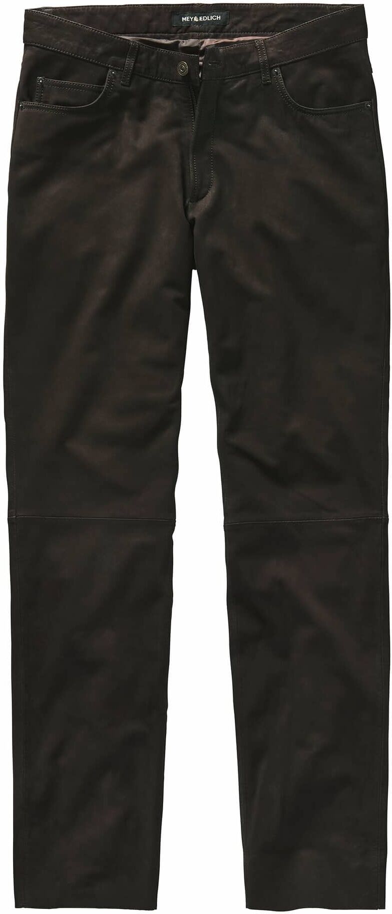 Mey & Edlich Berg-und-Tal-Lederjeans Braun 48