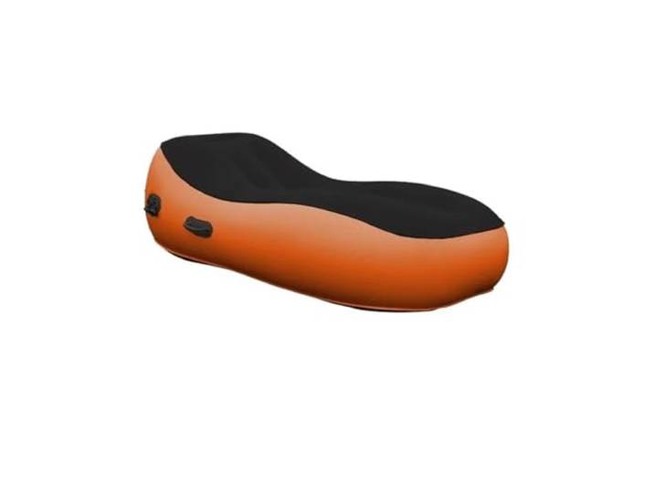 DHBVGAUE Auto Matratze Kofferraum Matratze Automatische aufblasbare Matratze für den Außenbereich Camping-Schlafbett, tragbar, für den Strand(Black Orange)