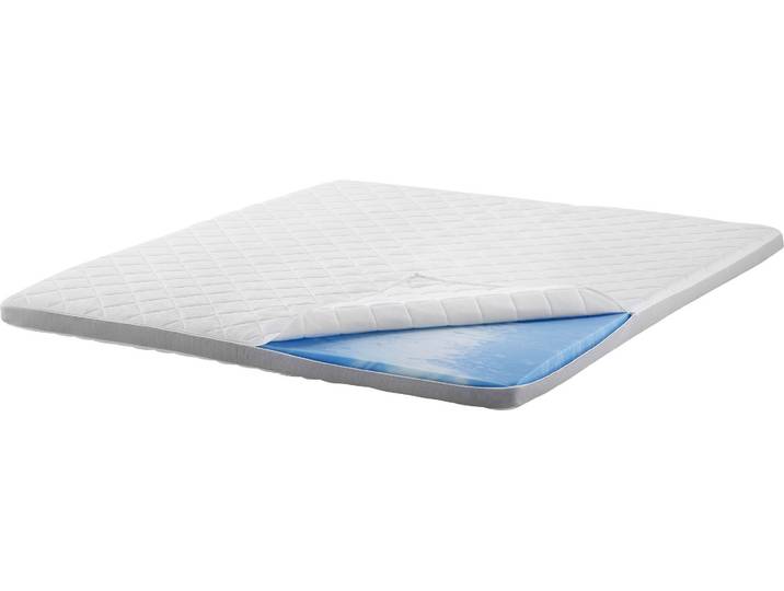 Topper MEISE.MÖBEL, weiß, B:180cm H:10cm L:200cm, Gelschaum, Topper