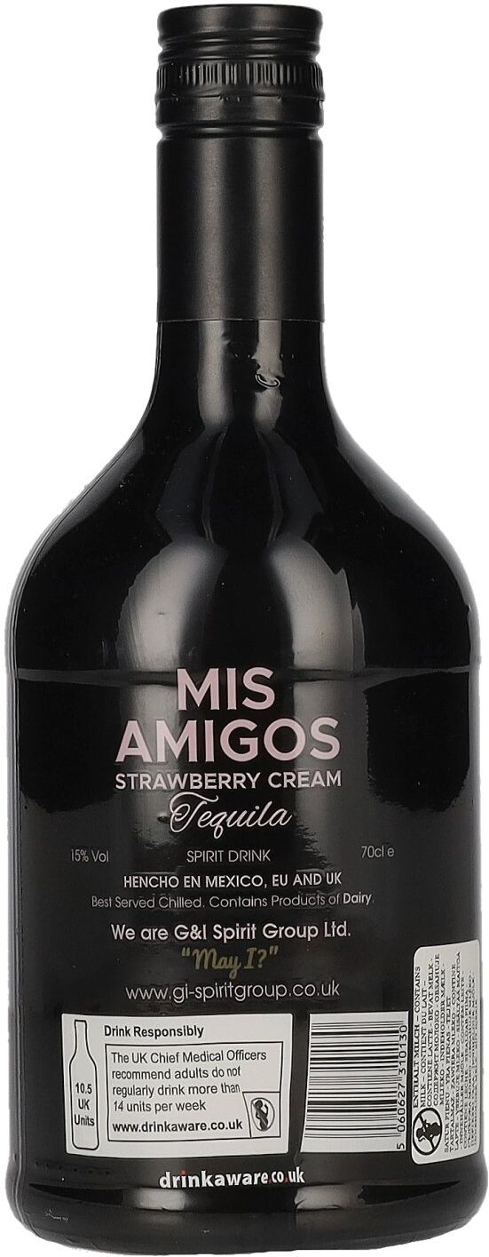 Mis Amigos Strawberry Cream Tequila Limited Edition 15% Vol. 0,7l