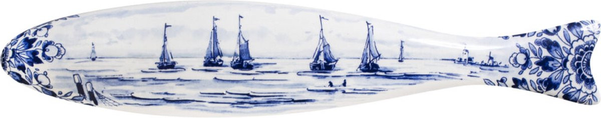 Royal Delft Blue Herring Mesdag’s Fleet schilderij reproductie