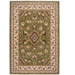 TEPPICH GLAZERT, klassisch-floral, Grün, 200 x 290 cm
