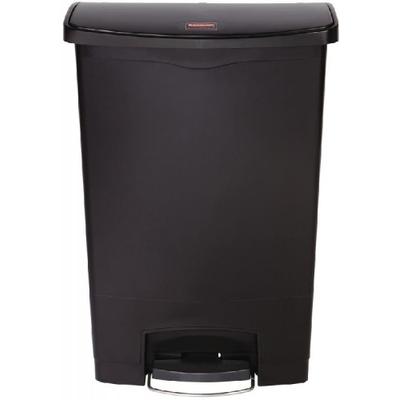 Rubbermaid Slim Jim Pedaleimer Breitseite 90 Liter schwarz