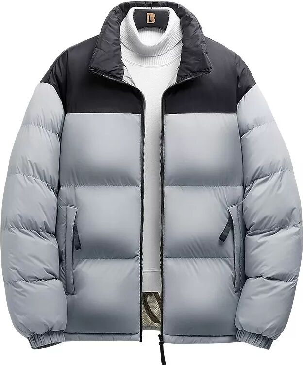 INF Veste Chauffante en Coton Alimentée par USB : Manteau d'Hiver Chaud pour l'Extérieur Gris XXL