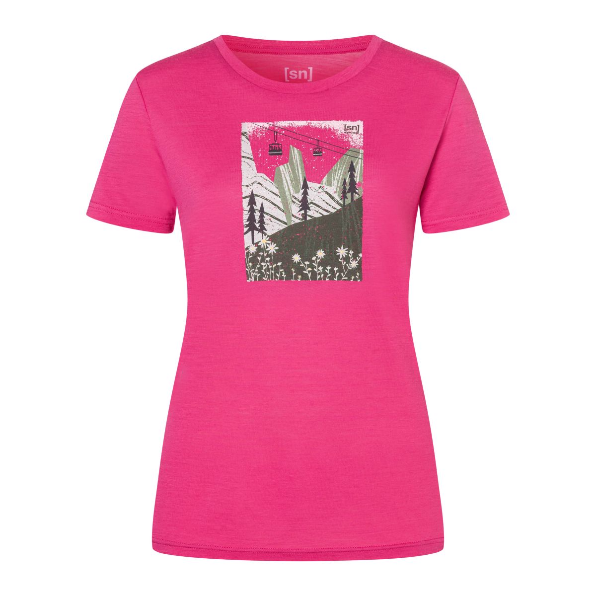 Super.Natural W Summer Gondola Tee pinky rose/various (42I) XL SNWP0323942IXL