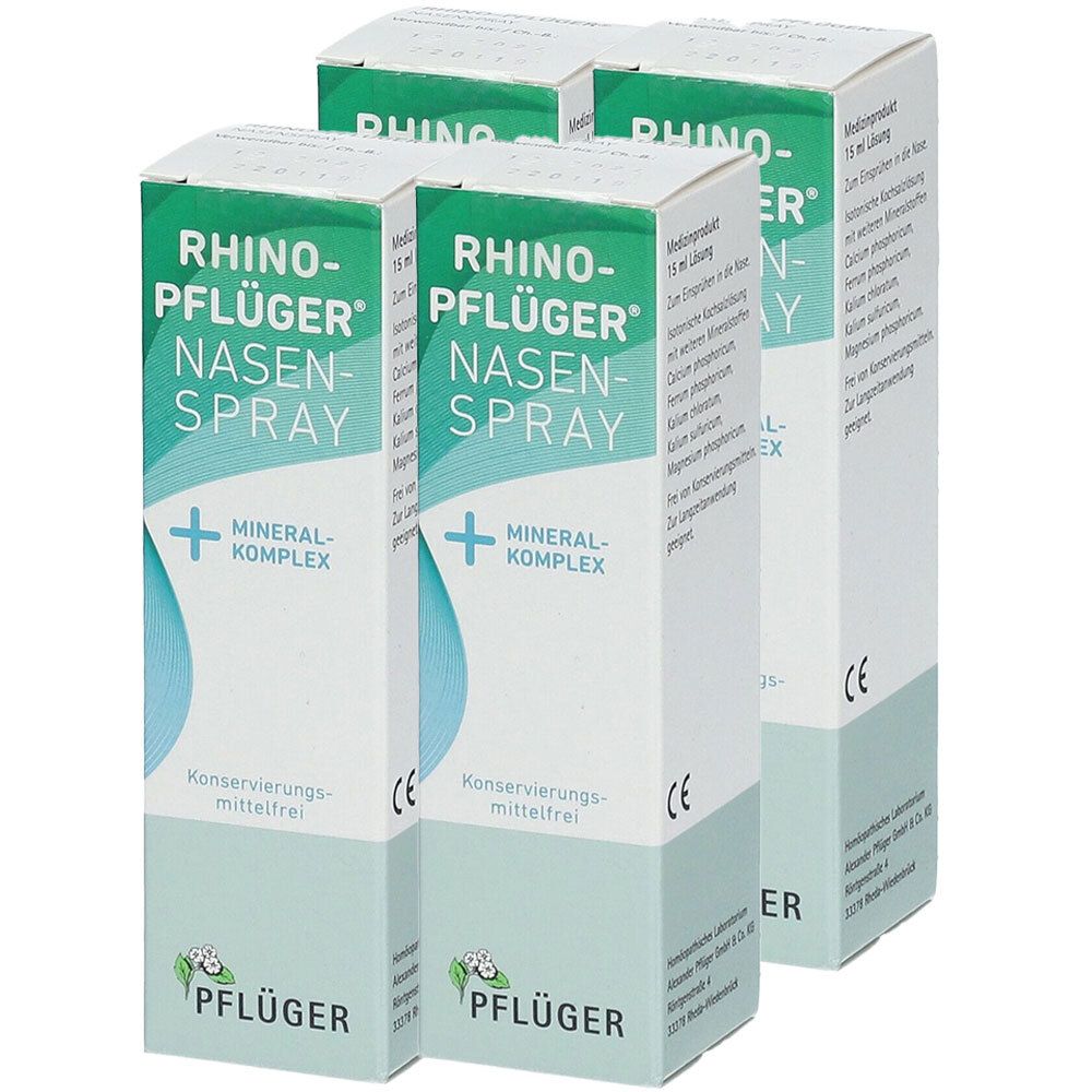 Rhino-Pflüger Nasenspray + Mineralkomplex x4 4x15 ml