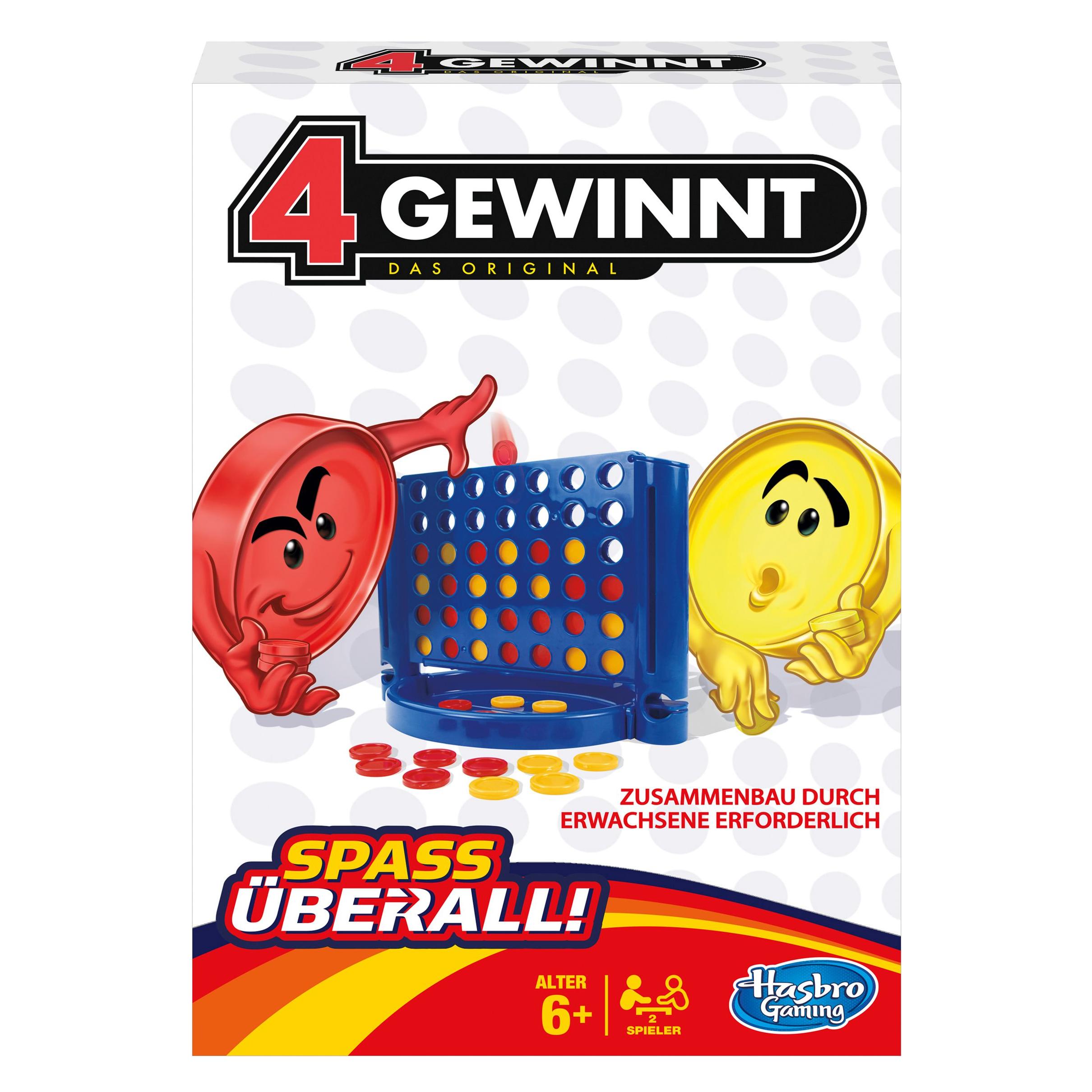Hasbro Gaming 4 Gewinnt - Kompakt (Deutsch, 2 Spieler) (B1000100)
