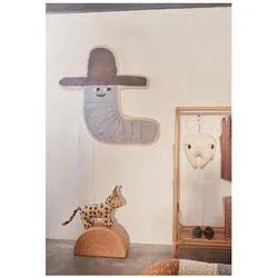 OYOY Mini, Kinderteppich, Dekoteppich Calle Cowboy (85 x 82 cm)