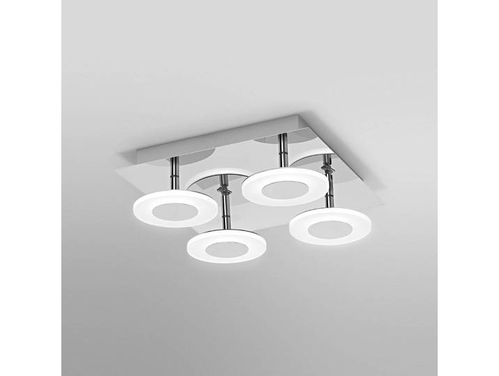 LEDVANCE SMART+ Smart Home Deckenlampe Orbis Wave, dimmbar, chrom / silber, für Badezimmer, Kunststoff, Modern, Smart Home Deckenlampe