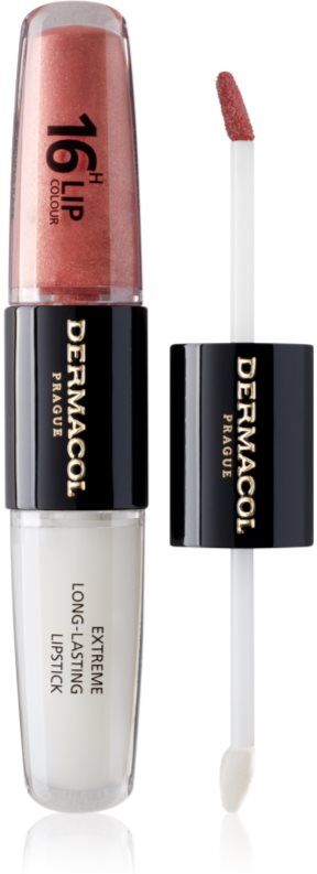 Dermacol 16H Lip Colour brillant et rouge à lèvres longue tenue teinte 05 Sparkling Muse 2x4 ml
