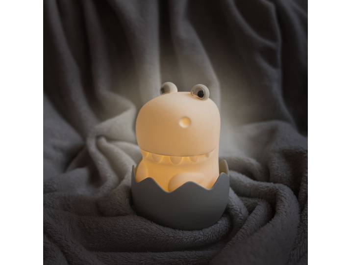 Veilleuse Diggy Dino 11 x 14 x 10cm Blanc
