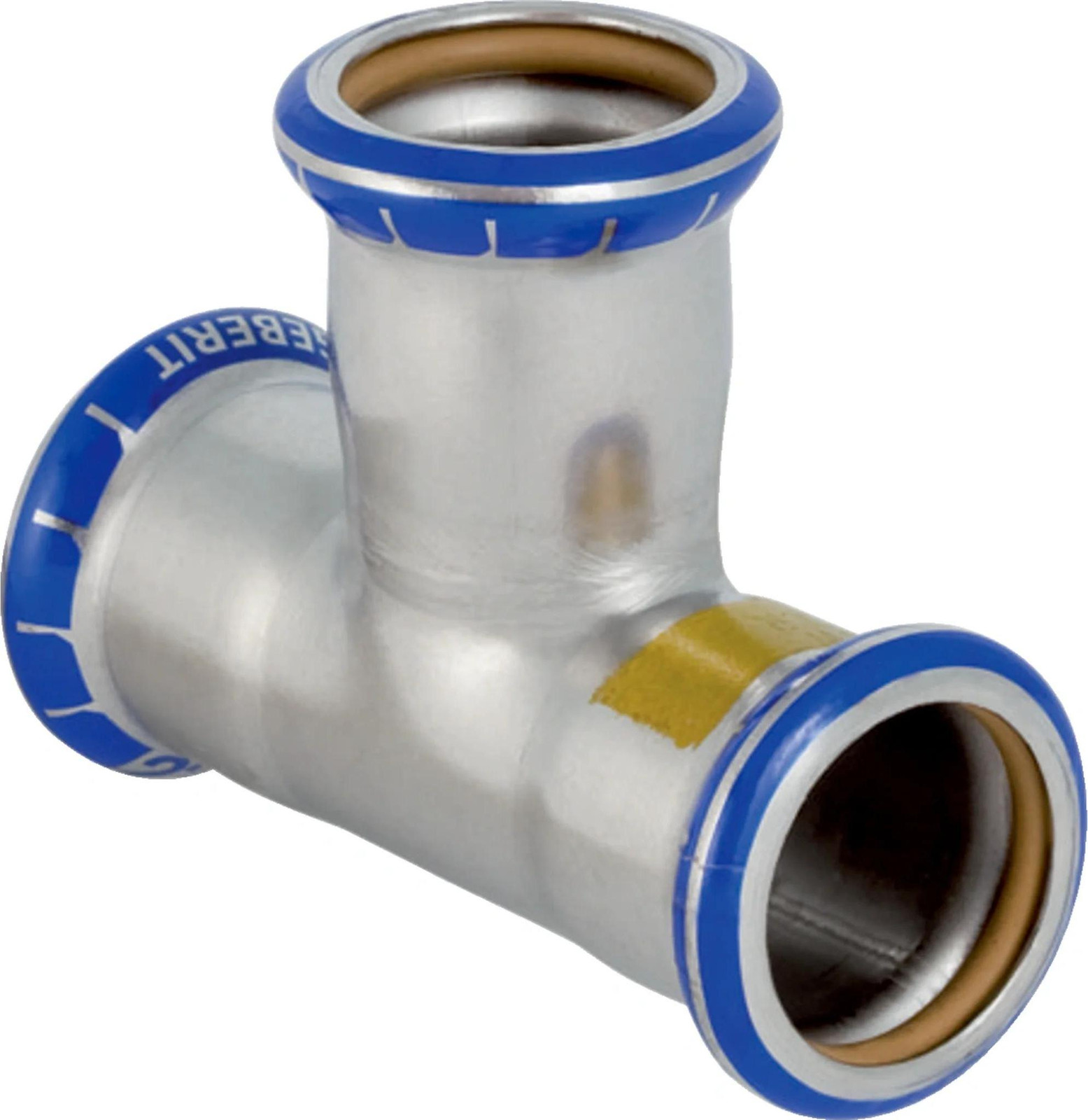 Geberit GE Mapress T-stuk roestvrij staal voor gas, egal, d18mm, 1 stuk