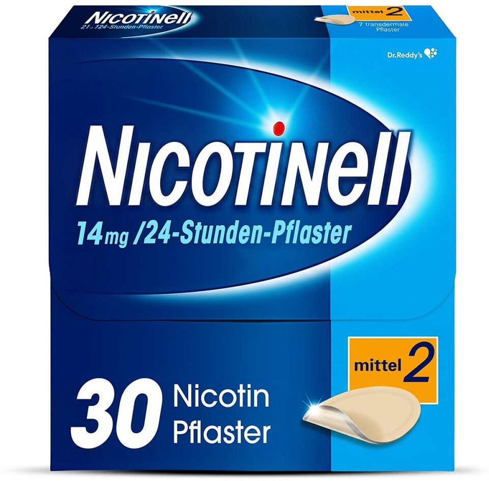 Nicotinell 14mg/24-Stunden-Nikotinpflaster, Mittel (2) 30stk