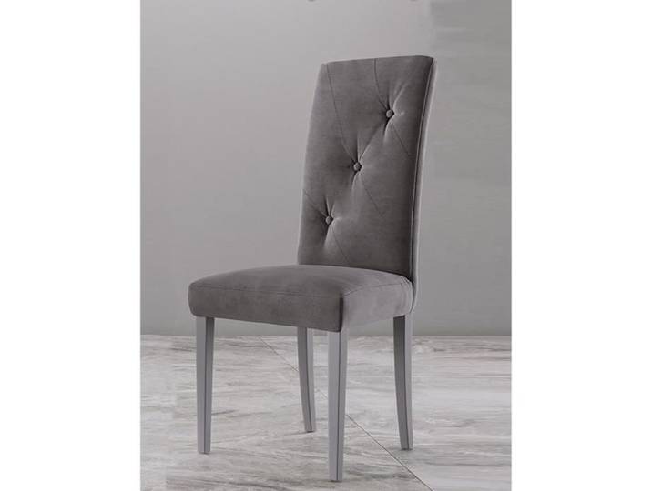 Chaises JERSEY - Lot de 2 - Tissu microfibre gris - Confortable et élégant