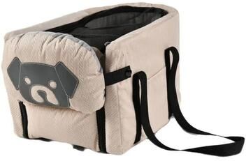 Uplifted Finds 2 in 1 Foldable Pet Car Seat & Safety Hammock beige