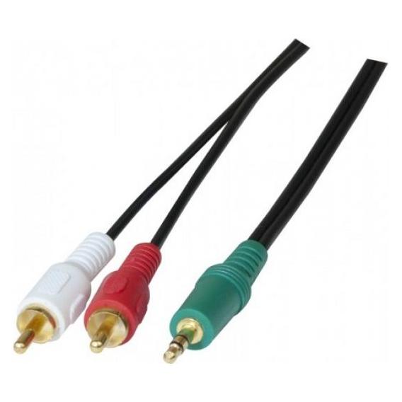 Exertis Connect Audiokabel, 3,5 mm Stereo Klinkenst./2x Cinch St., 3.0 m (3 m, Cinch Kabel) (108791)