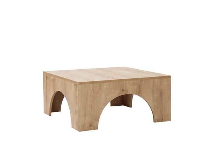 Hanah Home Moderner Couchtisch, Eichenoptik, 80 x 37 x 80 cm 100% melaminbeschichtete Spanplatte, 18 mm stark Stilvoll und funktional für Wohnräume